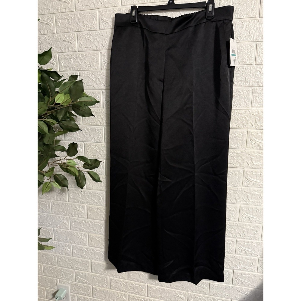 DKNY Women's Dress Pants, High Waist, Flat Front, Wide Leg. Size 16